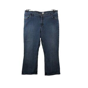 Mossimo Womens Jeans Plus Size 22W High Rise Straight Leg Dark Wash Blue Denim